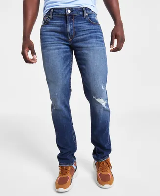 Guess Men's Destroyed Slim Tapered Fit Jeans