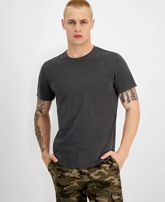 Sun + Stone Men's Kissed Regular-Fit Curved Hem T-Shirt, Created for Macy's