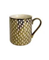 Certified International Mosaic 6-Pc. Gold Plated Mugs