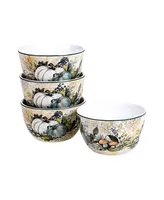 Certified International Harvest Gatherings 4 Piece Ice Cream Bowl