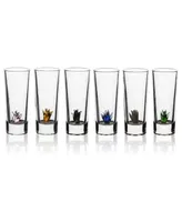 The Wine Savant Tequila Decanter & Shot Glasses, 7 Piece Set