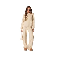 Edikted Women's Wynter oversized knit hoodie