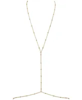 Oma The Label 18k Gold-Plated Dainty Bead Body Chain