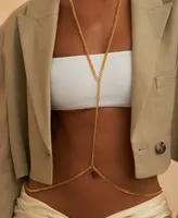 Oma The Label 18k Gold-Plated Cuban Link Body Chain