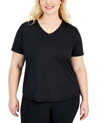 Id Ideology Plus Solid Essentials Active Tee, Created for Macy's