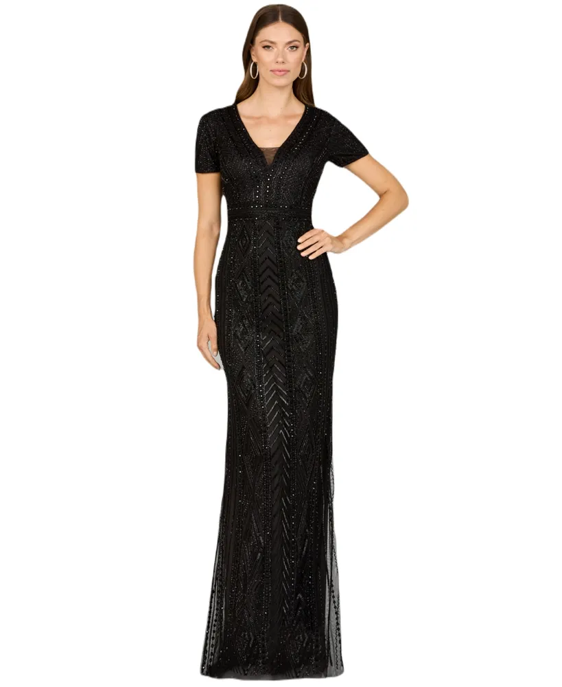 Women's Closed Back, Cap Sleeve Dress