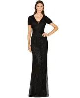 Women's Closed Back, Cap Sleeve Dress