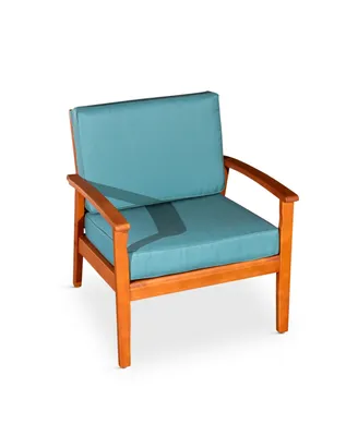 Simplie Fun Deep Seat Eucalyptus Chair Oil Finish