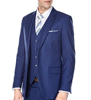 Braveman Men's 3-Piece Premium Vested Slim Fit Suit