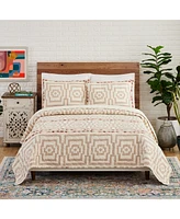 Justina Blakeney Hypnotic Geometric 3-Pc Quilt Set