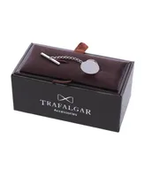 Trafalgar Sutton Sterling Silver Polished Oval Tie Tack