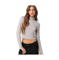 Women's Honor turtle neck top - Gray