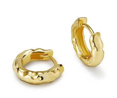 Ana Luisa Gold Huggie Hoop Earrings - Sarah