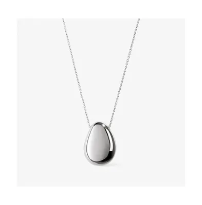 Ana Luisa - Silver Pendant Necklace - Pebble Silver