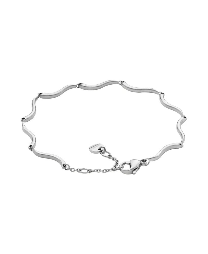Skagen Women's Essential Waves Stainless Steel Chain Bracelet