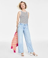 On 34th Women's Sailor High-Rise Wide-Leg Jeans, Created for Macy's