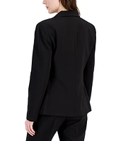 T Tahari Women's Notch-Lapel One-Button Blazer