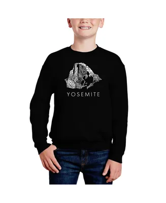 Yosemite - Big Boy's Word Art Crewneck Sweatshirt