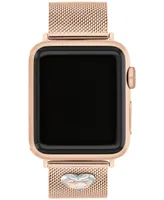 Coach Rose Gold-Tone Stainless Steel Mesh Bracelet for 38, 40, 41mm Apple Watch