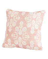 Roche Pastel Peach Throw Pillow, 18X18