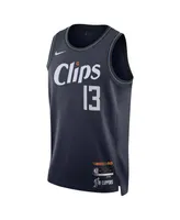 Men's and Women's Nike Paul George Navy La Clippers 2023/24 Swingman Jersey - City Edition