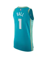 Men's Jordan LaMelo Ball Teal Charlotte Hornets 2023/24 Authentic Jersey - City Edition