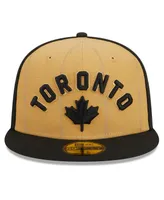 Men's New Era Gold, Black Toronto Raptors 2023/24 City Edition 59FIFTY Fitted Hat