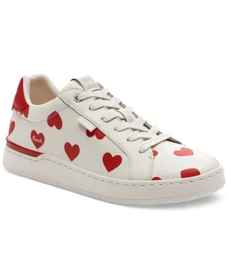 Coach Women's Lowline Signature Valentines Day Lace-Up Sneakers