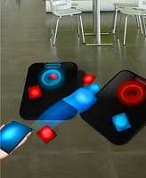 Black Series Light Up Bean Bag Toss Outdoor Game Set with Boards