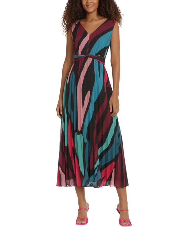 strapless open back dress Donna Morgan Puff Sleeve Stretch Crepe Midi Dress – Trendy Twist Boutique main image 0