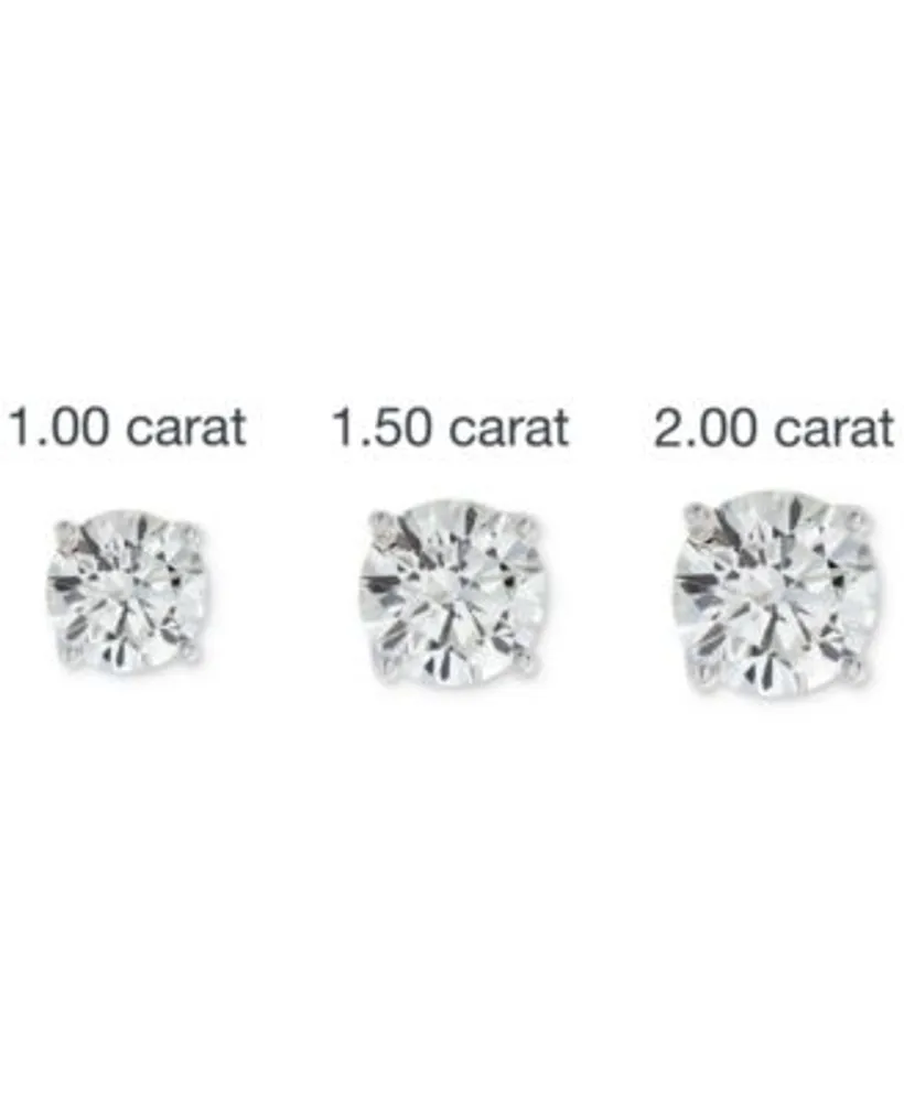 Grown With Love Igi Certified Lab Grown Diamond Stud Earrings Collection 1 2 Ct. T.W. In 14k Gold