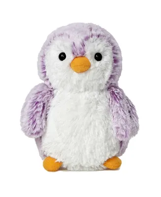 Aurora Small Brights PomPom Penguin Playful Plush Toy Violet 6"