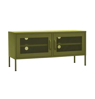 Tv Stand Olive Green 41.3"x13.8"x19.7" Steel