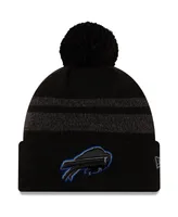 Men's New Era Black Buffalo Bills Dispatch Cuffed Knit Hat with Pom