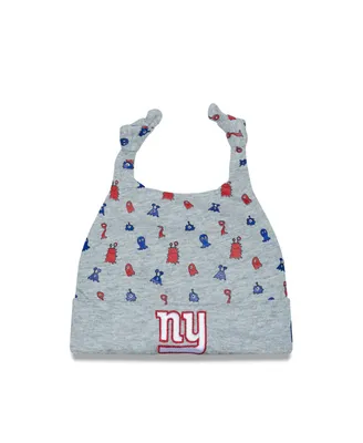Infant Boys and Girls New Era Heather Gray New York Giants Critter Cuffed Knit Hat