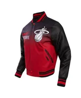 Men's Pro Standard Black Miami Heat 2023/24 City Edition Full-Zip Varsity Jacket