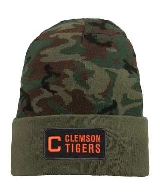 Men's Nike Camo Clemson Tigers Military-Inspired Pack Cuffed Knit Hat