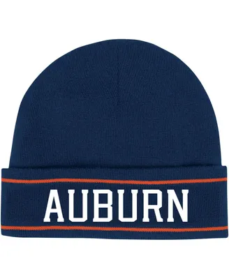 Men's Under Armour Navy Auburn Tigers 2023 Sideline Lifestyle Performance Cuffed Knit Hat