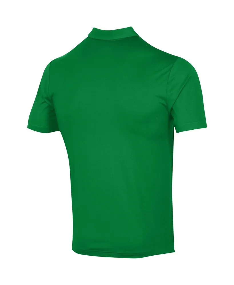 Men's Under Armour Green Notre Dame Fighting Irish Tee To Green Stripe Polo Shirt