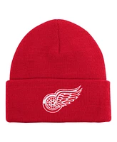 Youth Boys and Girls Detroit Red Wings Red Essential Cuffed Knit Hat