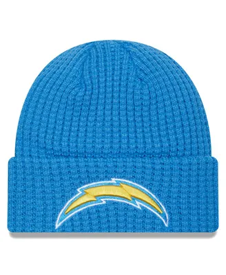 Men's New Era Powder Blue Los Angeles Chargers Prime Cuffed Knit Hat
