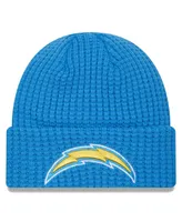 Men's New Era Powder Blue Los Angeles Chargers Prime Cuffed Knit Hat