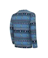 Men's Concepts Sport Navy Seattle Mariners Knit Ugly Sweater Long Sleeve Top and Pants Set