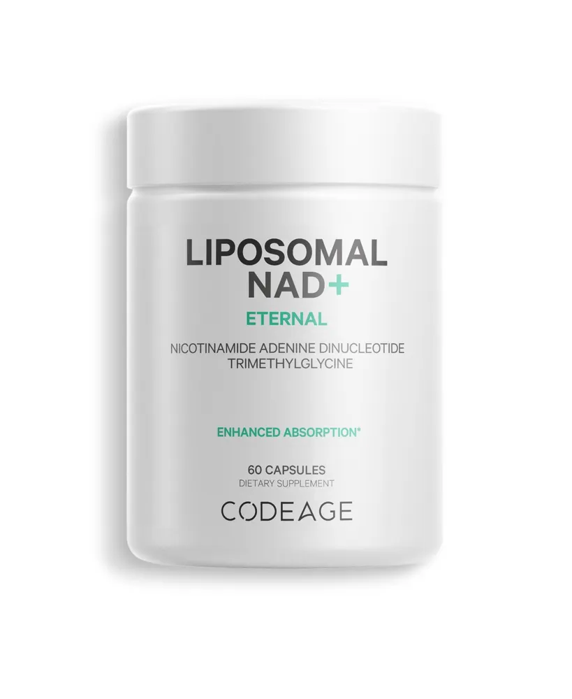 Codeage Liposomal Nad+ Supplement, Betaine Anhydrous, Nicotinamide Adenine Dinucleotide Pills, 60 ct