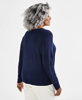 Style & Co Plus Button-Front Cardigan, Exclusively at Macy's