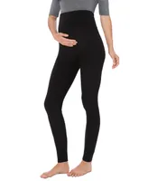 Cuddl Duds Women's Stretch Fleece Maternity Leggings