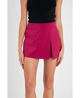 Women's Slit Detail Skort