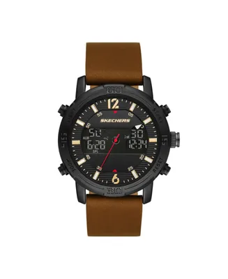 Skechers Redlands Men's 47mm Analog-Digital Watch Brown