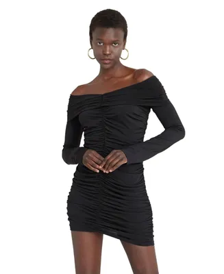 Women's Elly Off The Shoulders Ruched Mini Dress