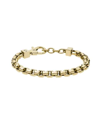 Armani Exchange Men's Gold-Tone Stainless Steel Chain Bracelet